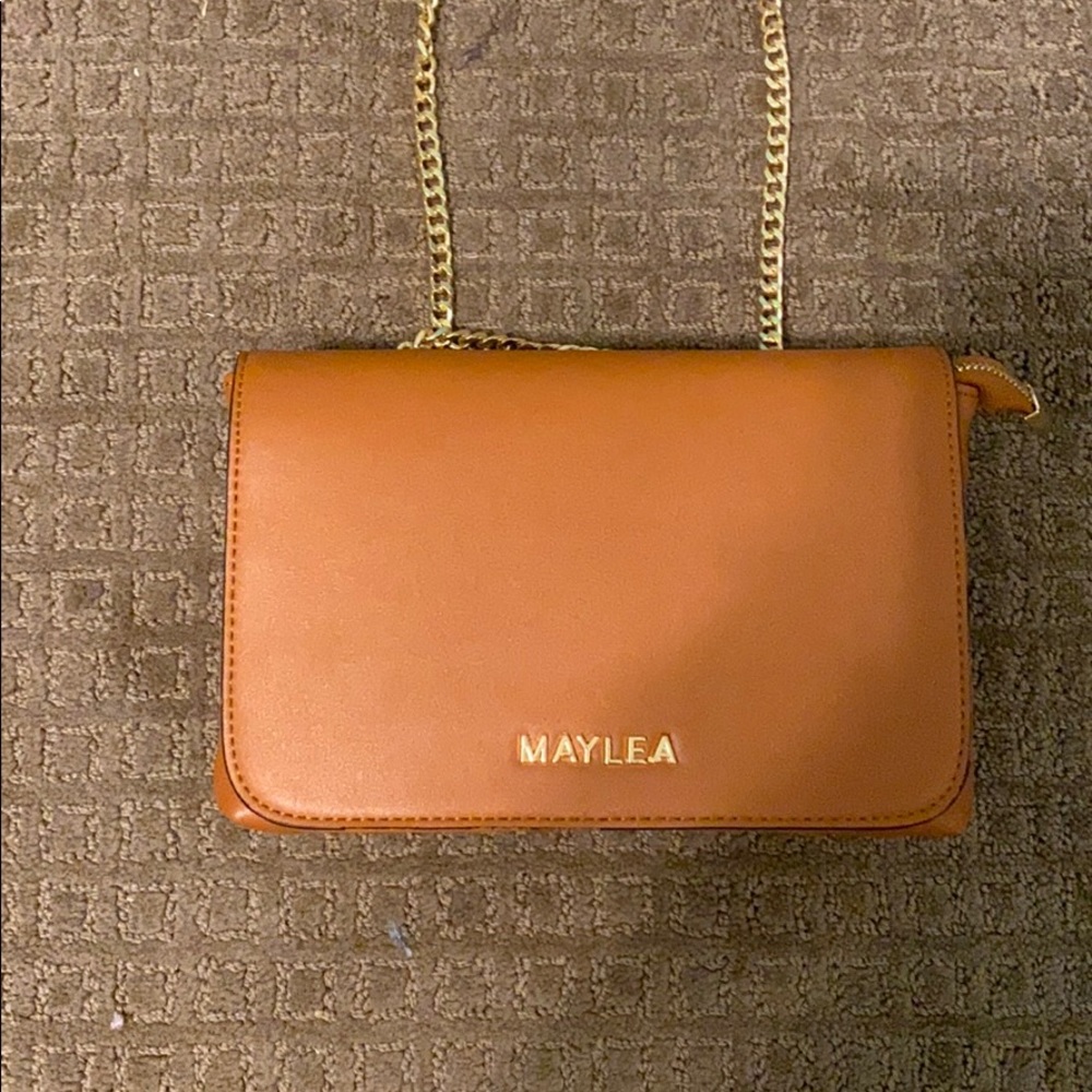 brown maylea cross body purse